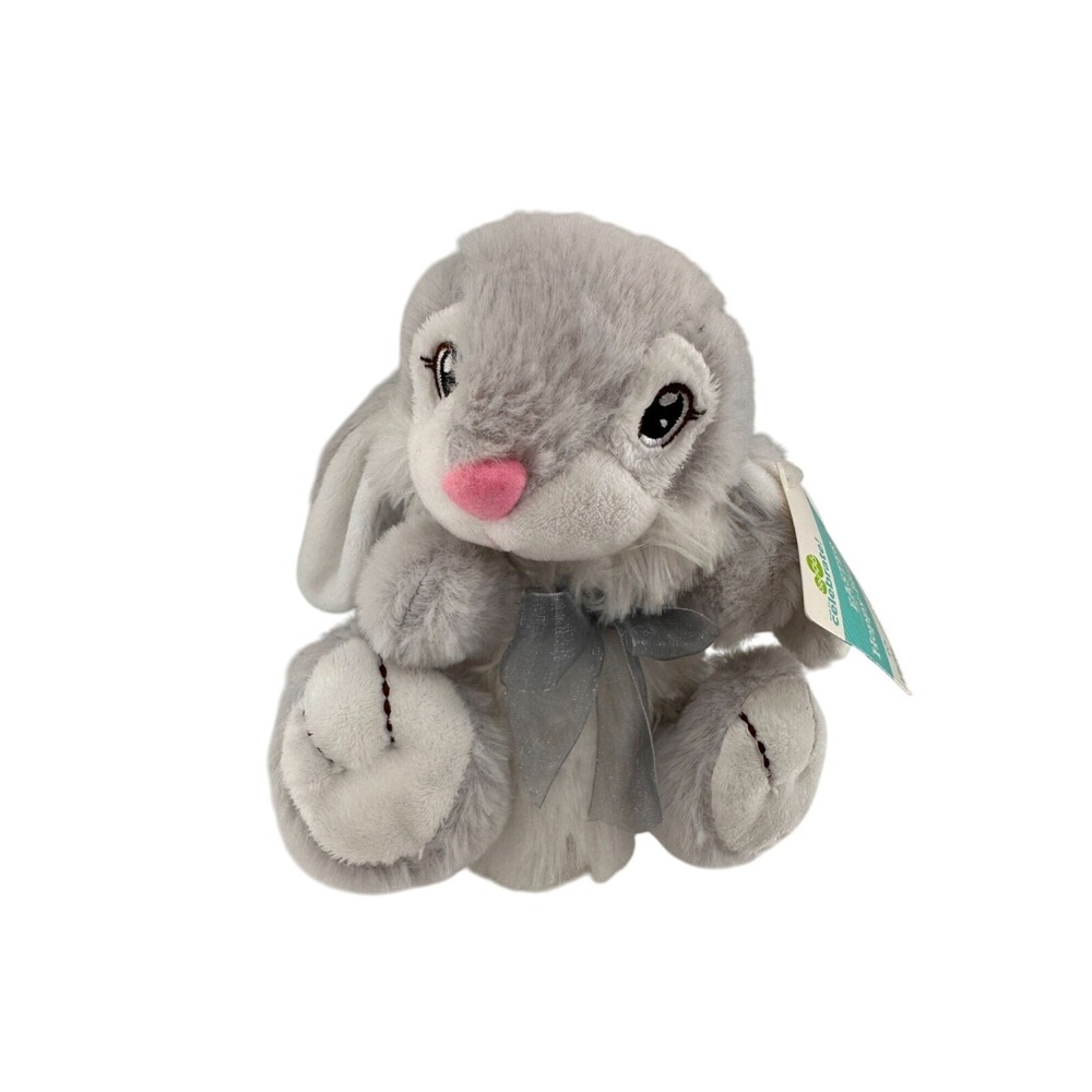 Walmart Dandee Bunny‎ Way To Celebrate Easter Hoppy Hopster Plush Toy Gray 8" b